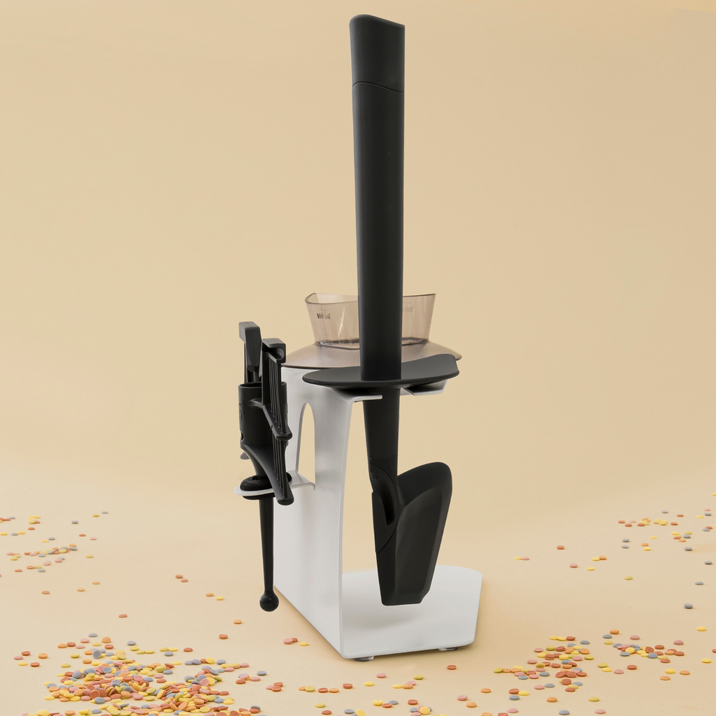 Uchwyt na akcesoria pasujący do Thermomixa TM5 w kolorze perłowo-białym