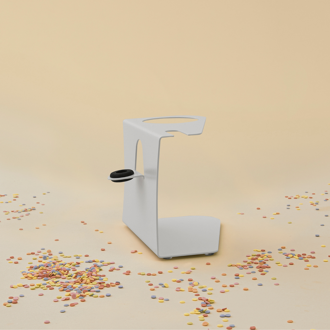 Accessory holder suitable for the Thermomix TM5 in pearl white